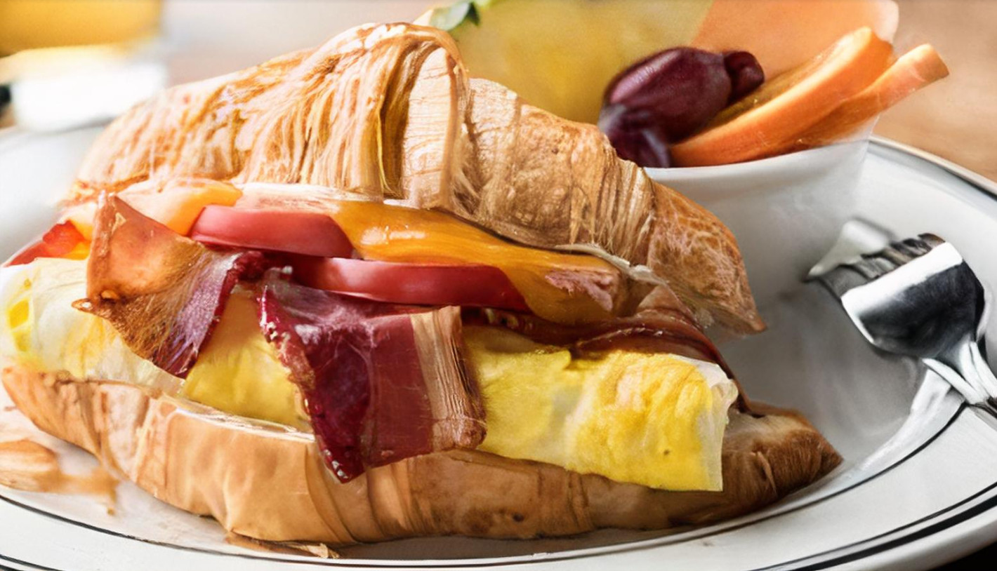 Eggs & Bacon Croissant Sandwich*
